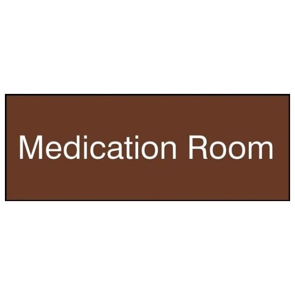 Accuform Engraved Plastic, 3 in x 8 in, Self-adhesive foam tape PSG906BR - main